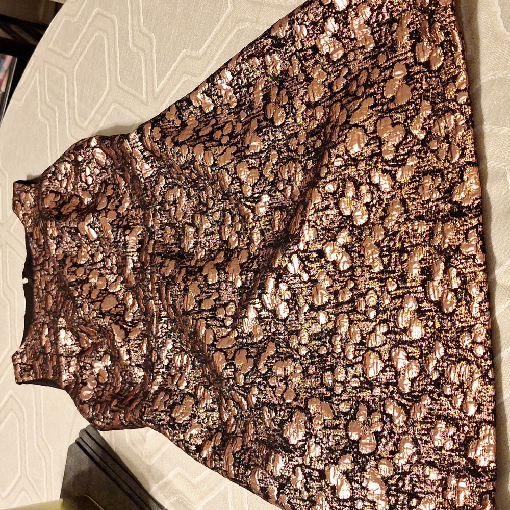 Alice and Olivia Metallic Pink Cocktail Dress - Picture 3 of 7